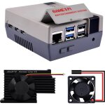 Retro gaming game5pi botier pour raspberry pi 5 avec armor lite v5 cooler, compatible avec active cooler ...