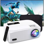 madkanao Rétroprojecteur 69 1080p HD LED Home Cinéma Cinéma USB TV