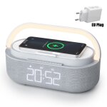 Réveil numérique avec haut - parleur bluetooth, radio, chargeur sans fil, snooze, affichage led, samsung, ... Réveil numérique avec haut - parleur bluetooth, radio, chargeur sans fil, snooze, affichage led, samsung, ...