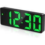 Rveil numrique, horloge de bureau numrique, horloge digitale  led avec voix et touche active, date, ...