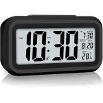 Réveil numérique, horloge numérique led avec affichage de la température, alarme miroir portable avec ... Réveil numérique, horloge numérique led avec affichage de la température, alarme miroir portable avec ...