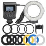 Rf - 550d 48 macro led ring flash light avec 8 adapter ring pour nikon il pentax olympus panasonic dslr ...