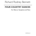Richard rodney bennett : four country dances - recueil oboe soprano saxophone piano accompaniment musnov120890 ...