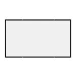 Rideau de budgtaire portable, cran hd, cinma maison, jeux d'cran de cinma en plein air, 60 pouces, ...