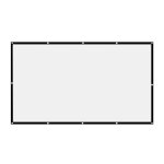 Rideau de budgtaire portable, cran hd, cinma maison, jeux d'cran de cinma en plein air, 60 pouces, ...