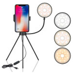 Ring light led dimmable avec tr�pied pour selfie et vid�o yonis