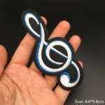 Rock music disco dj patchs brods punk sur vtements casque guitare rayures fer sur vtements diy appliques ...