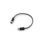 Rockboard c�ble midi flax plug - 30 cm - noir