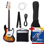 Rocktile groovers pack jb set basse electrique (sunburst)