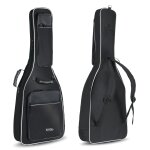 Rocktile housse pour guitare acoustique de luxe ¿ rembourr avec bretelles (noir)