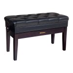 Roland rpb - d500rw - banquette double pour piano - finition bois de rose - assise vinyle