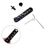Roller saddle locking tom black chrome bridge fit for electric guitar Roller saddle locking tom black chrome bridge fit for electric guitar