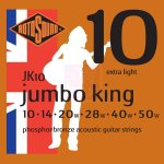Rotosound jk10 jumbo king jeu de cordes guitare folk 010 - 050