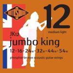 Rotosound jk12 jumbo king jeu de cordes guitare folk 012 - 054