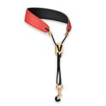 Rouge - sangle de cou pour saxophone en cuir, accessoire universel souple pour soprano tenor alto baryton, ...