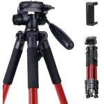 Rouge - trépied q111 en aluminium pour appareil photo, professionnel, portable, de voyage, avec support ... Rouge - trépied q111 en aluminium pour appareil photo, professionnel, portable, de voyage, avec support ...