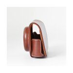 Sac pour appareil photo canon powershot g7 x mark ii ¿ cuir synth�tique, noir, marron, caf�, avec bandouli�re ...