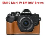 Sac pour appareil photo en cuir pu demi - corps tui pour olympus e - m10 mark iii iv em10iv iii stylo ...