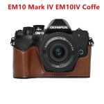 Sac pour appareil photo en cuir pu demi - corps tui pour olympus e - m10 mark iii iv em10iv iii stylo ...