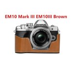 Sac pour appareil photo en cuir pu demi - corps tui pour olympus e - m10 mark iii iv em10iv iii stylo ...