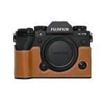 Sac pour appareil photo en cuir pu demi - corps tui pour xt5 fuji x - t5 batterie ouverture couverture ...