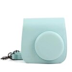 Sac dappareil photo pour fujifilm polaroid mini 8 8 + 9 instax bleu clair