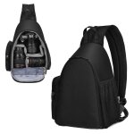 Sac bandouli�re polyvalent pour appareil photo avec tr�pied pour canon, nikon, sony - r�sistant aux intemp�rie ...