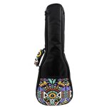 Sac a dos etanche pour ukull portable 21 / 23 / 26 pouces, etui a motif de style ethnique, housse de ...