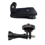 Sac à dos strap hat clip clamp mount + adaptateur de trépied 1 / 4 '' + vis pour gopro 5 4 Sac à dos strap hat clip clamp mount + adaptateur de trépied 1 / 4 '' + vis pour gopro 5 4