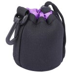 Sac de protection en n�opr�ne pour objectif d'appareil photo, cordon de serrage, pochette portable �paisse, ...