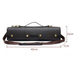 Sac pu a 16 trou - etui a flte en cuir pu, portable, 16 17 trous, housse, sac a flte en bois, bote ...