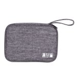 Sac de rangement gris pour casque d'alimentation mobile, câble de données, 1 pièce Sac de rangement gris pour casque d'alimentation mobile, câble de données, 1 pièce