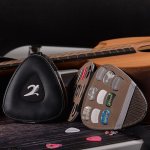 Sac de support de plectres de guitare acoustique, avec 24 pi�ces, accessoires color�s pour guitare electrique ...