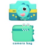 Sac vert 32 go appareil photo num�rique avec �cran tactile wifi pour enfants, 42mp, 4k, jouet �ducatif ...