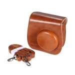 Sacoche pour appareil photo fujifilm instax mini 8 / 8s / 8 + / 9 avec bandoulire ¿ cuir synthtique, ...