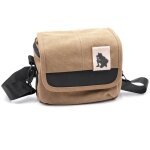 Sacoche de camra vhbw en canvas maron - gris pour panasonic lumix dc - tz91, dmc - fz1000, dmc - fz2000, ...