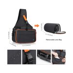 Sacoche �tanche pour appareil photo avec �tui amovible pour objectif ¿ nylon r�sistant, noir �l�gant, ...