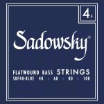 Sadowsky blue label sbf 40 stainless steel flatwound 40 - 100 jeu de cordes pour basse electrique
