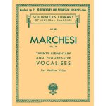 Salvatore marchesi : 20 elementary and progressive vocalises, op. 15 - recueil medium voice and piano ...