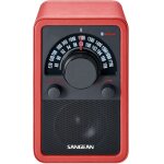 Sangean - wr - 15bt leather - couleur - rouge
