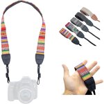 Sangle appareil photo - courroie de cou et d'paule, bandoulire design moderne, tissu en toile, idal ...