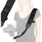 Sangle appareil photo courroie epaule pour appareil photo reflex et bridge - compatible avec nikon d5600, ...