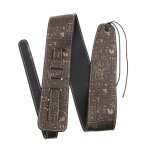 Sangle de ceinture de guitare rglable en cuir, large et epais, cadeau pour les joueurs de basse