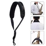 Sangle de cou de saxophone r�glable confortable respirant pour alto soprano t�nor basse clarinette cor ...