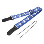 Sangle de guitare acoustique basse electrique ukull ceinture rglable motif tte de mort en cuir tteblue ...