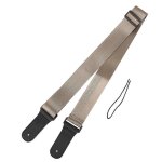 Sangle de guitare acoustique basse electrique ukull nylon ceinture rglable topgrain cuir tte (marron) ...