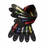 Sangle de guitare acoustique en nylon réglable et durable avec extrémités en cuir pu 130cm - 21xyq0709a02170 ... Sangle de guitare acoustique en nylon réglable et durable avec extrémités en cuir pu 130cm - 21xyq0709a02170 ...