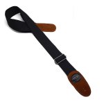 Sangle de guitare acoustique rglable en coton avec extrmits en cuir, accessoires de 80 a 130cm