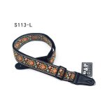 Sangle de guitare brode, sangle d'paule de style national, ruban pour instrument de musique, partie ...