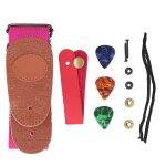 Sangle de guitare ceinture de cou pic en cellulod avec pices d'installation accessoires d'instruments ...
